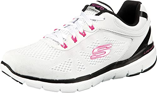 Image of Skechers Women Flex Appeal 3.0 Steady Move Lace Up Shoe