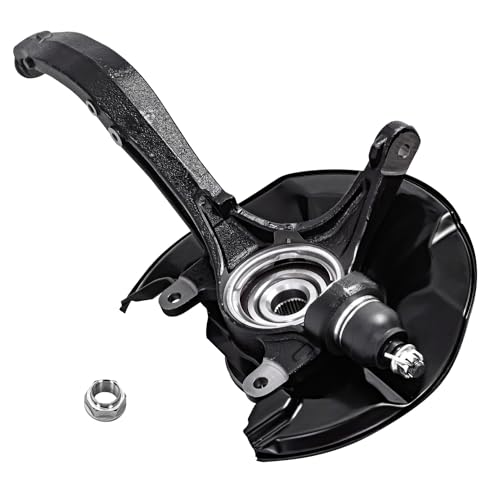 Image of Detroit Axle - Front Right Steering Knuckle for 2008-2012 Honda Accord, 2009-2014 TSX, Passenger Side Steering Knuckle & Wheel Bearing Hub Replacement