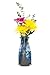 MODGY Collapsible and Expandable Plastic Flower Vase, Unbreakable, Foldable, Decorative Modern Centerpieces, Table Decorations, Van Gogh Starry Night, 1 Pack