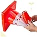 Henoyso 6 Pack 18 Inch No Parking Reflective Cone, Traffic Safety PVC Cones for Park Lot, Orange Construction Cone with No Parking Reflective Collars 360-degree for Driveway Road Outdoor
