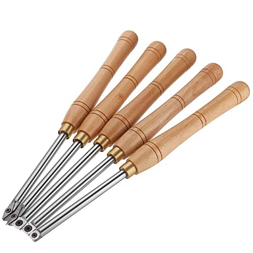 Preisvergleich Produktbild Bulawlly Hölzerner Drehwerkzeug Finisher, Meißel-Sets Leistungsdrehmaschine Drehwerkzeuge, Hartmetall-Kippkipper-Meißel-Set mit Holzkiste für Holz-Hobbyist oder Schreiner