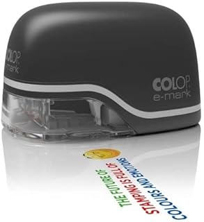 COLOP e-Mark Electronic Marking Device/Multi-Colored Imprint/Digital Stamp/Mobile Printing. Black