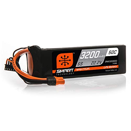 Image of Spektrum 22.2V 3200mAh 6S 50C Smart LiPo Battery: IC5, SPMX32006S50