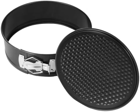 NUOBESTY 8 inç yapışmaz kek kalıbı, karbon çeliğinden, çıkarılabilir tabanlı ve sızdırmaz kenarlı, katmanlı pasta, cheesecake ve tatlı için, ev ve profesyonel pastacılık için uygundur - Görsel 1