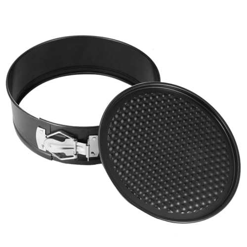 NUOBESTY 8 inç yapışmaz kek kalıbı, karbon çeliğinden, çıkarılabilir tabanlı ve sızdırmaz kenarlı, katmanlı pasta, cheesecake ve tatlı için, ev ve profesyonel pastacılık için uygundur