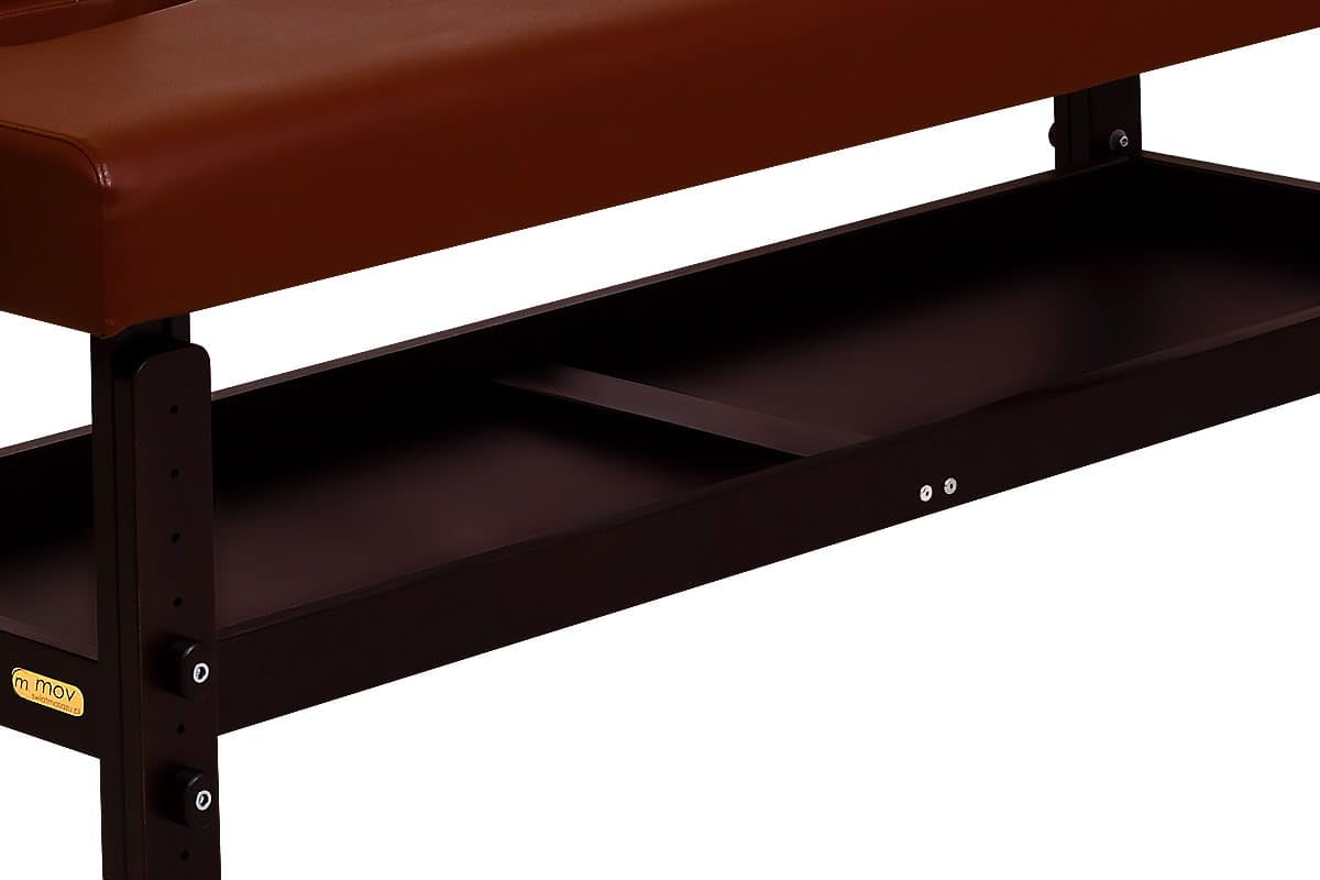 MOV - Mesa de masaje tailandesa Nui, altura ajustable 60-85 cm, longitud 202 cm, tapizada con 6 cm, orificio facial, reposacabezas reclinable, soporte antebrazo