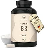 TRUE NATURE Vitamin B3 Niacin - Hochdosiert: 500mg Nicotinsäure