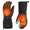 Minthouz Heated Gloves for Women Men,7.4V Rechargeable Heated Gloves with Touchscreen,Waterproof Electric Heating Gloves Warmer Gloves for Winter Skiing Outdoor Worker (XL)