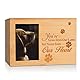 Namvo Haustierurnen für Hundeasche, Hundeaschenkiste aus Holz, Schatulle, Andenken, Erinnerungsgeschenk, Fotobox, Haustieraschenhalter mit Bilderrahmen