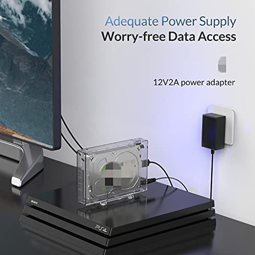 Caja externa transparente para HDD 3.5'' con USB 3.0 miniatura 4