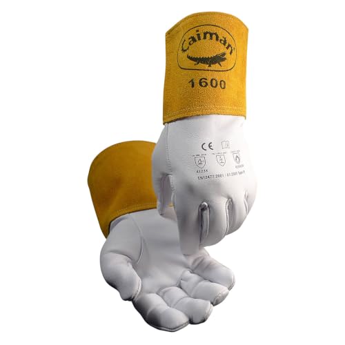 Caiman Premium Goat Grain TIG Welding Gloves (Large)
