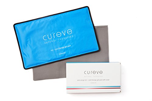 Extra Large Hot And Cold Therapy Gel Pack With Cover By Cureve (21" X 13") - Reusable Ice Pack For Injuries, Aches And Pain On Back, Legs, Shoulders And Arms #TOP7