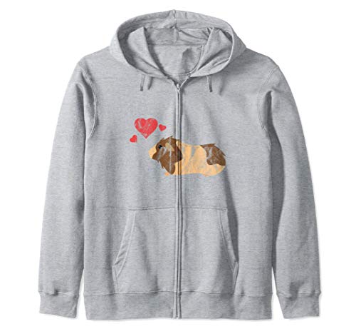 Cute Guinea Pig Lover Vintage Rodent Pet Owner Sudadera con Capucha