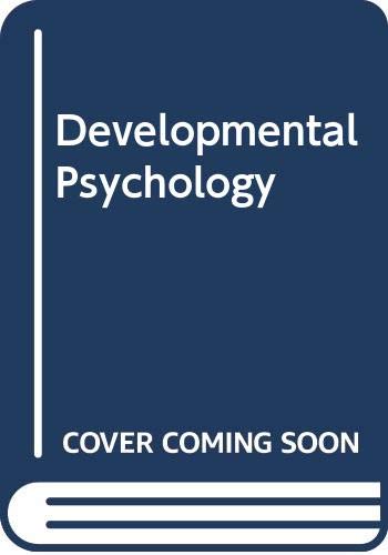 Developmental Psychology 0070993580 Book Cover
