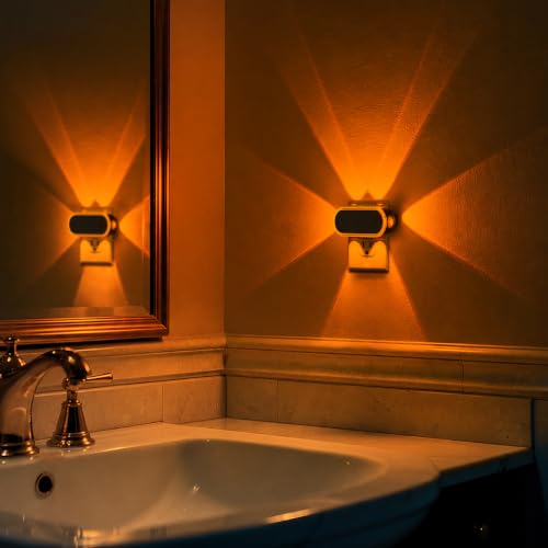 Image of Briignite Night Light Plug into Wall, 3CCT Projector Night Light 4 Pack | Stepless Dimmable Night Light, Dusk to Dawn Sensor Nightlight, Rotatable Plug for Bathroom Bedroom Gaming Room Decor Gift