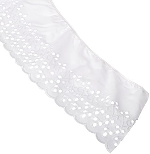 Wrights Teardrop Eyelet, 5-3/4-Inch by 10-Yard, White