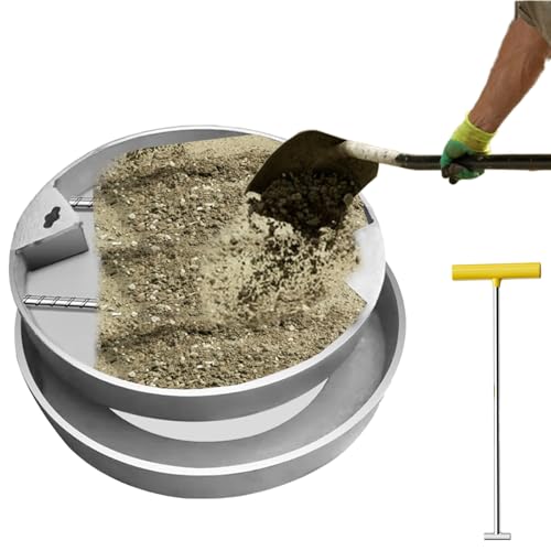 Genérico Tapa de alcantarillado Pluvial de Alta Resistencia con Extractor, Tapa Redonda de 21 Pulgadas para Plantas industriales, hoteles y fosas sépticas - Cámara de inspección empotrada de Tipo ocu