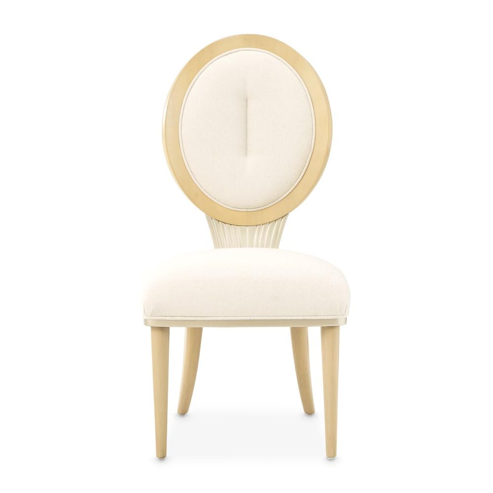 Brown Camellia Field Dining Side Chair Set of by Michael Amini – Solid; Manufactured Wood, Caramel, Model N9090003-134