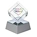 Amlong Crystal Lighted I Love You Mom Crystal Cube with Gift Box