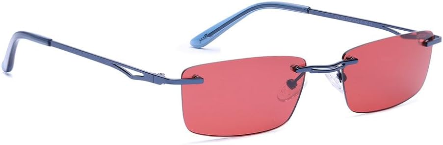 Streak Retro Sunglasses for Men Women | Rimless Rectangular Sunglasses | Polarized & 100% UV Protected | Goggles | Shades | STR1028