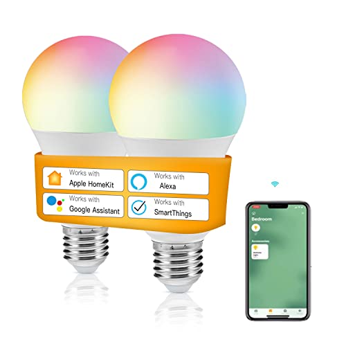 DoHome E27 Smart Bulb, Music Sync Dimmable 9W 850lm