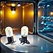 2 Pcs Microwave Oven All-in-one Led Bulbs with 2-Pin Base 230V 20W High Temp Appliance Lighting Bulb Parts and Accessories for Home Old Microwave Oven Bulb Replacement Led Light