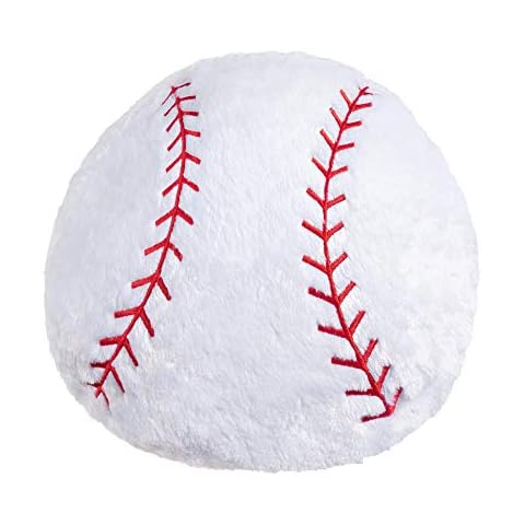 Baseball Pillow Boys Sports Room: Soft Softball Throw Plush Gifts - Play Stuff Ball Toys Decor Age 8-12 Cover