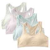 SALIA GIRL Cotton Training Bras for Girls 10-12 Sports Seamless Racerback Training Bralettes with Re