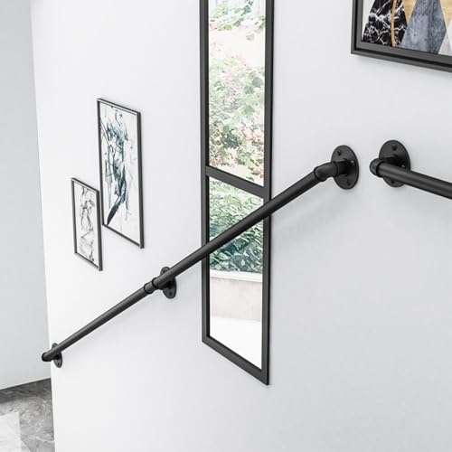 Schody zewnętrzne il dla osób starszych vintage z kutego żelaza balustrada naścienna konstrukcja rury przemysłowej 280 cm schody wsparcie bezpieczeństwa schody akcesoria