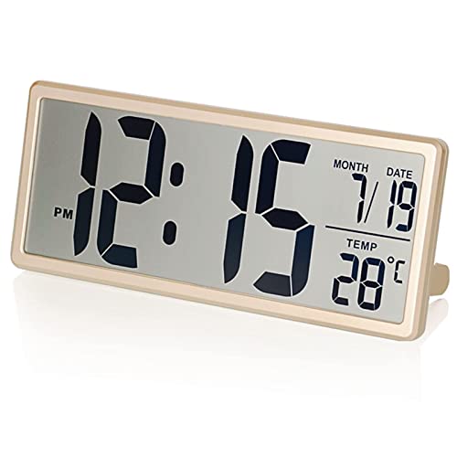 Reloj despertador digital LCD de facil lectura para evitar retrasos en el dormitorio