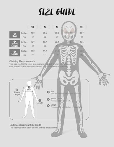 Disfraz de Esqueleto para Niño Halloween Talla XL miniatura 5