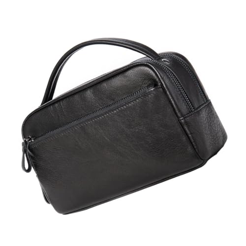 Bolso de cuero para hombre FOMIYES: maletín de negocios de gran capacidad para viajes y diario