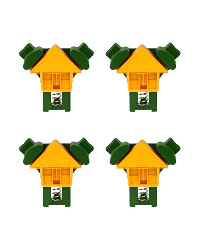 Jadever 4-Piece Corner Clamp, 90° Right Angle Clamp Set with 4 Rubber Feet, Adjustable Spring Loaded, Fit for Woodworking/Picture Framing