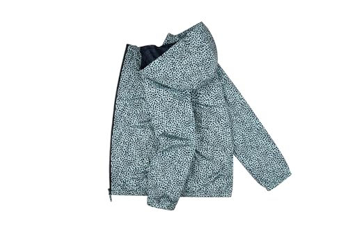 Image of SUNDAY ROSE Boys Girls Rain Jackets Lightweight Waterproof Hooded Printed Raincoats Windbreakers for Kids