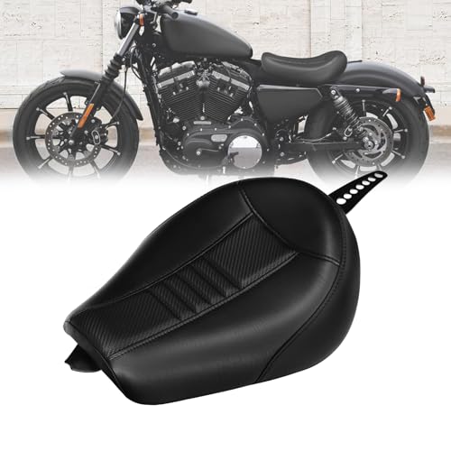 C.C. RIDER Front Driver Solo Seat Fit for Harley Sportster Iron 883 1200 XL883 XL1200NS Forty-Eight XL1200X 2010-up