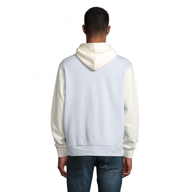 Sweat-shirt à capuche Collins bleu crémeux vêtement unisexe taille S - 2