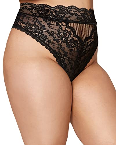 Culotte Noir Dreamgirl 1477X en Taille XXL Grande Taille confortable