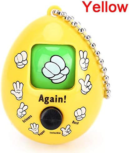 Rock Paper Scissors Egg Toy Random Spinner Keychain (Yellow) image 5