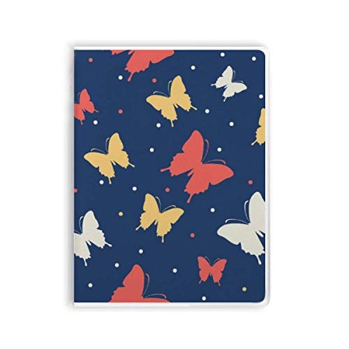 Carnet de notes souple papillon coloré à pois, cadeau poétique original