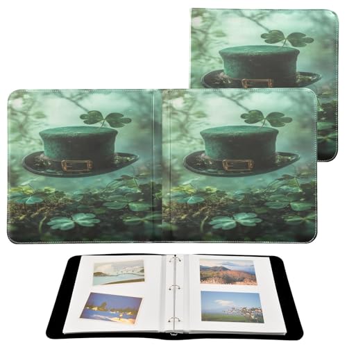 Álbum de fotos autopropósito DIY Scrapbook, tapa de cuero PU, anillado, 40 páginas, tamaño 11.8 x 11.2 pulgadas miniatura 2