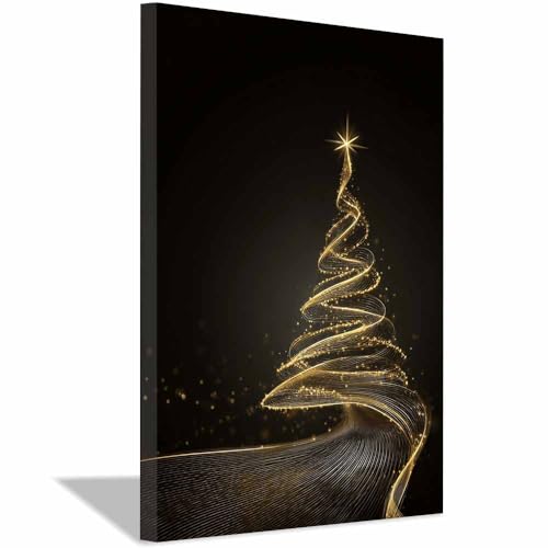 Arbre de No&euml;l toile encadr&eacute;e pour remplacer les d&eacute;corations murales ternes