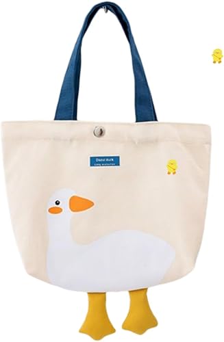 Miniatura 6 de AWXZOM Linda bolsa de lona gráfica bolsa de mano divertida bolsa de mano para la escuela bolsa de comestibles Amarillo