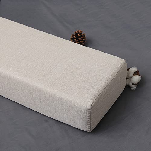 XIEMINLE Custom Size Long Bed Gap Filler, Headboard Pillow Cushion Armrest Pillow Sofa Support, Mattress Gap Filler Bolster Pillow for Bed, Detachable Armrest Cushion,200 * 15 * 15cm,Beige