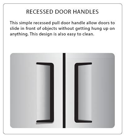 Miniatura 4 de Atosa MBF8007GRL Congelador de alcance de una sola sección con bisagras izquierda medias puertas