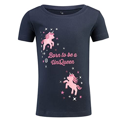 T-shirt enfant Imperial Riding licornes roses marine