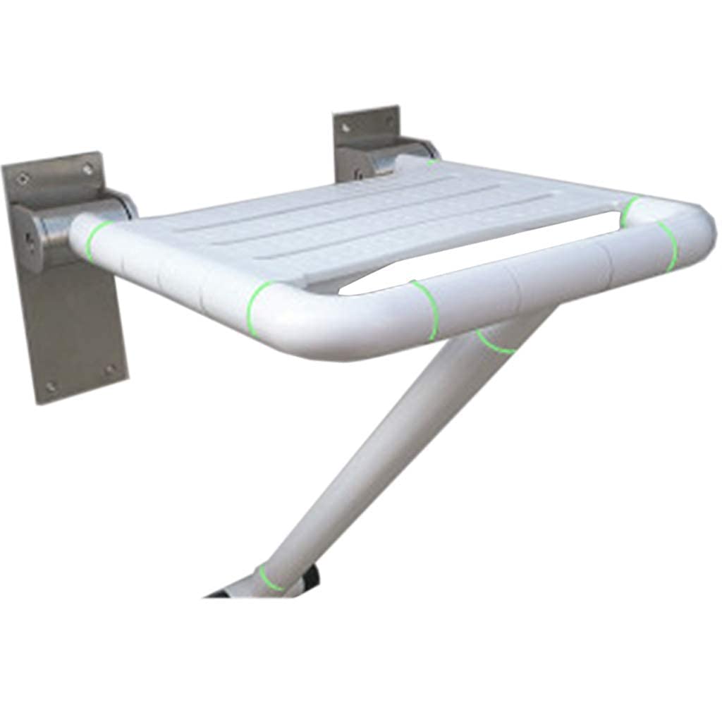 Shower Chair Bath Stool Bathtub Stool Shower Stool, Drive Folding, Non-Slip Bath Seat, Suitable for The Disabled and The Elderly,Yellow Chair,Bianco-One Size