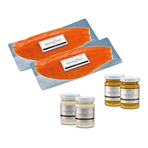 Lachs-Gourmet-Set - Ultrapremium Räucherlachs geschnitten und Lachs-Saucen/TOP Kühlversand (Gourmet-Set 900g inkl. 4 Lachs-Saucen) Cover