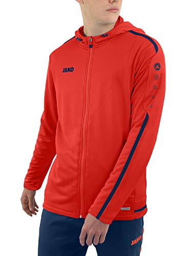 JAKO Herren Kapuzenjacke Striker 2.0, flame/navy, M, 6819 – Ansicht 2