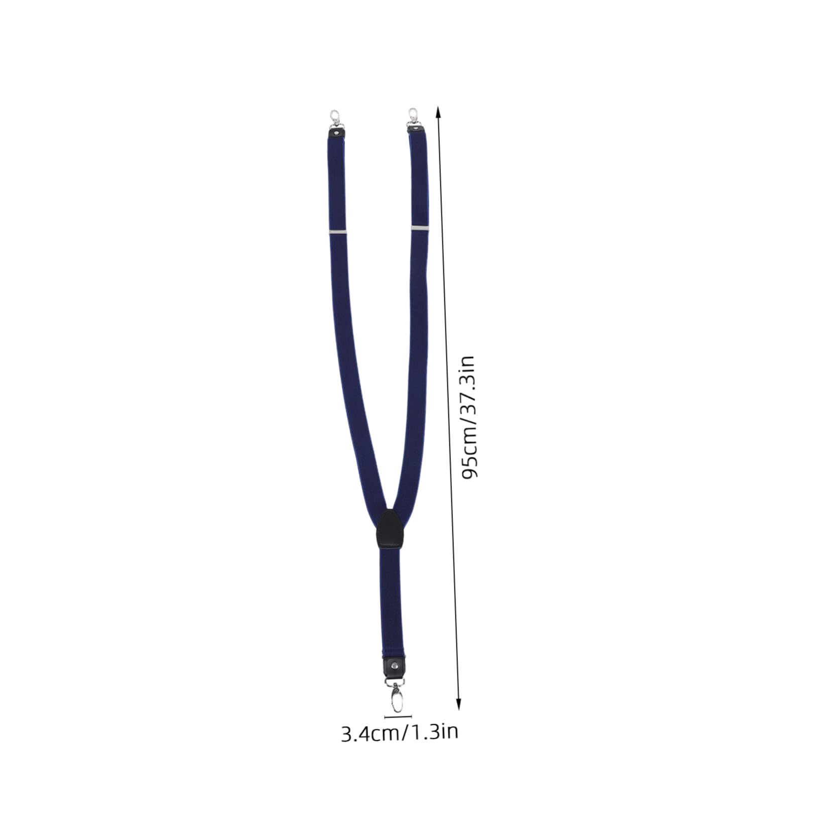 PartyKindom Adjustable Suspenders For Men: Y-back Elastic Suspenders With Heavy Duty Hooks Elastic Straps For Dress Pants Casual Wear