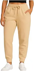 Calça Soft Fleece Feminina Jogger Bolso Inverno Frio